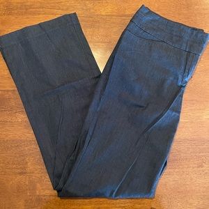 Loft Chambray blue wide leg pants Sz 2